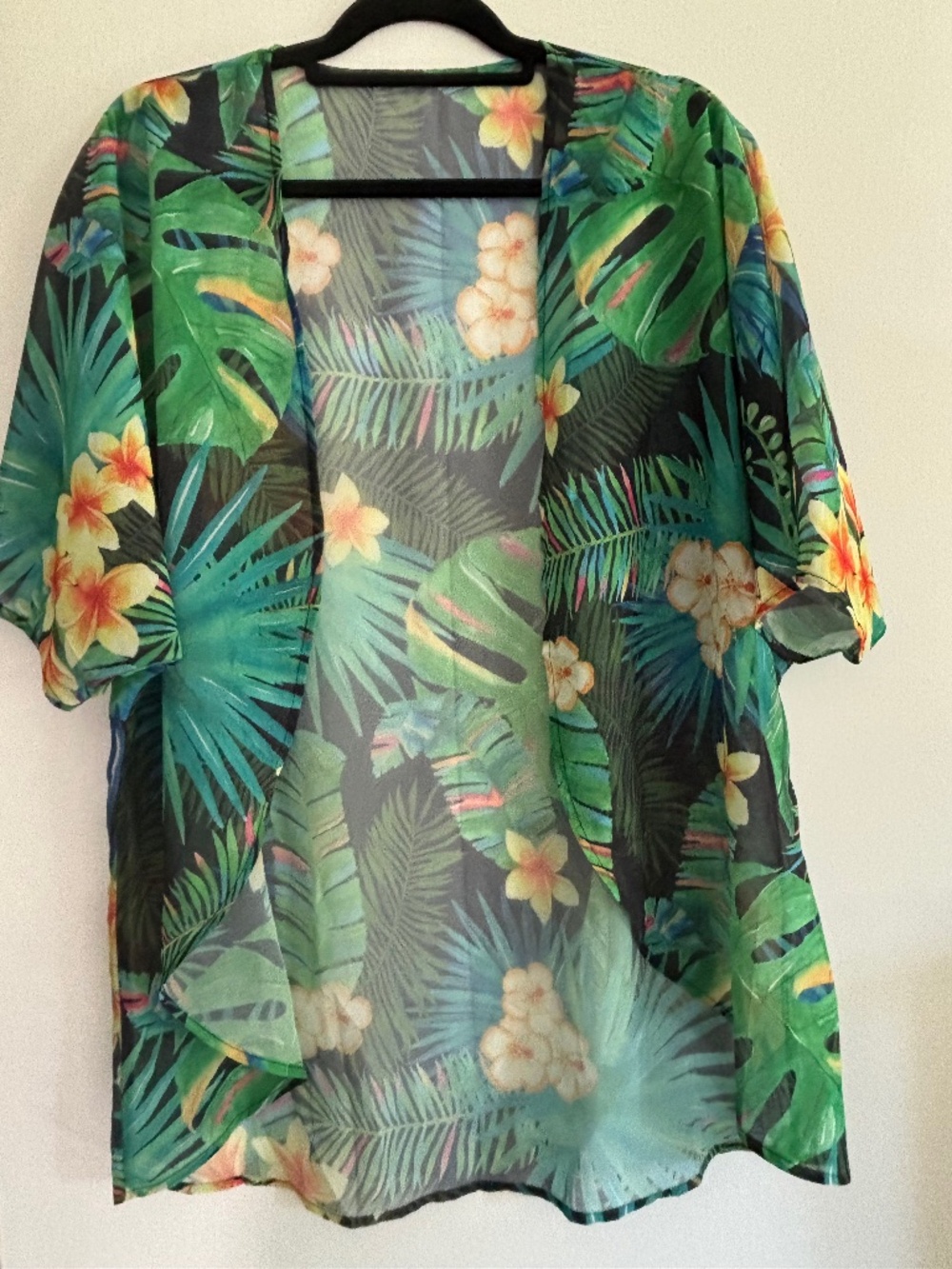 Women's Tropical Chiffon Duster Size Fits S-XL